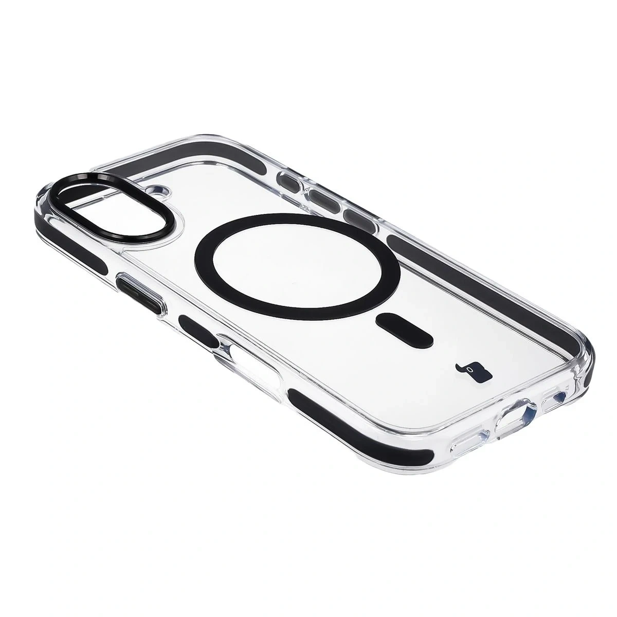Kryt Bizon Case Marco Magnetic Apple iPhone 17 clear with a black frame
