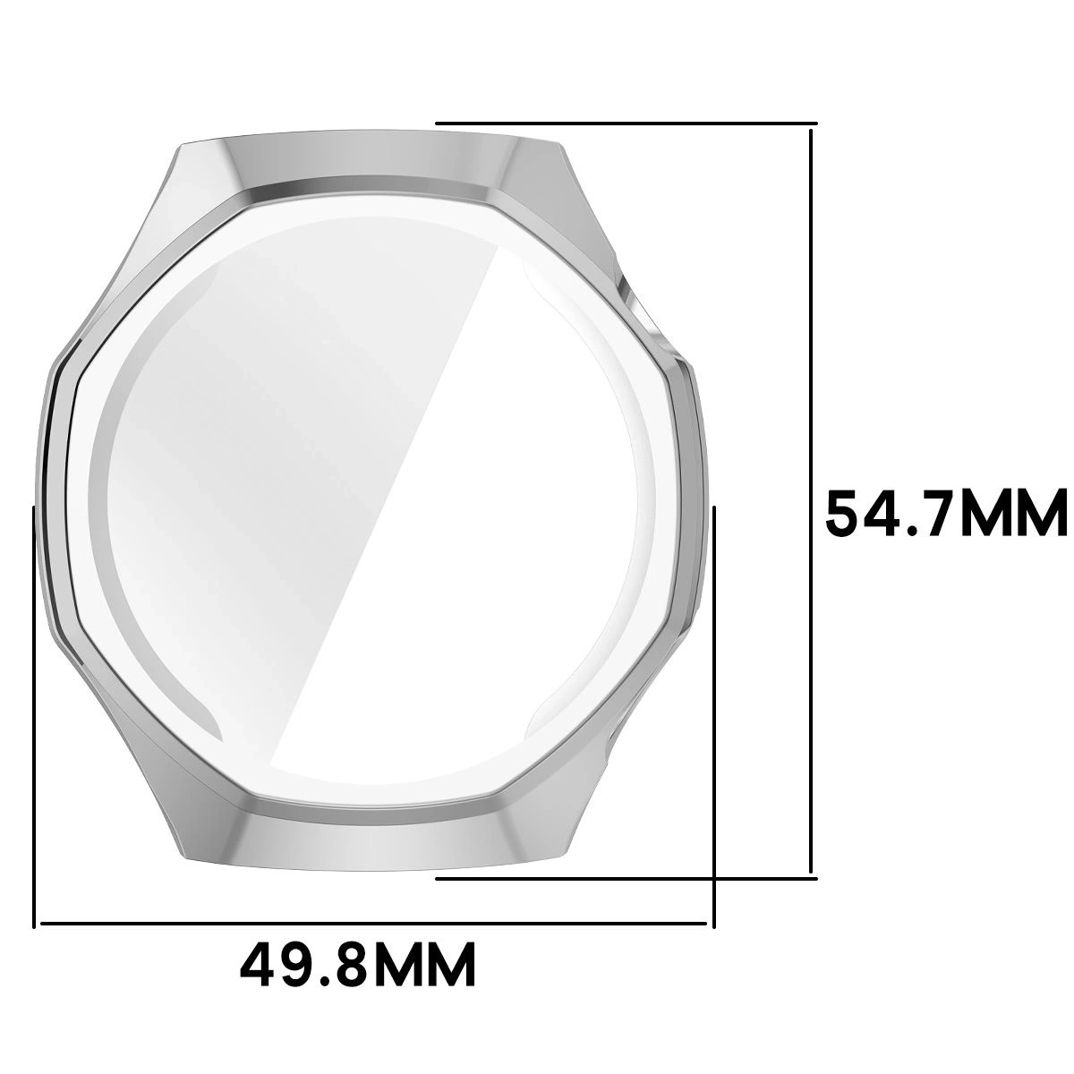 Kryt Bizon Case Watch Felipe Huawei Watch GT6 Pro 46mm silver