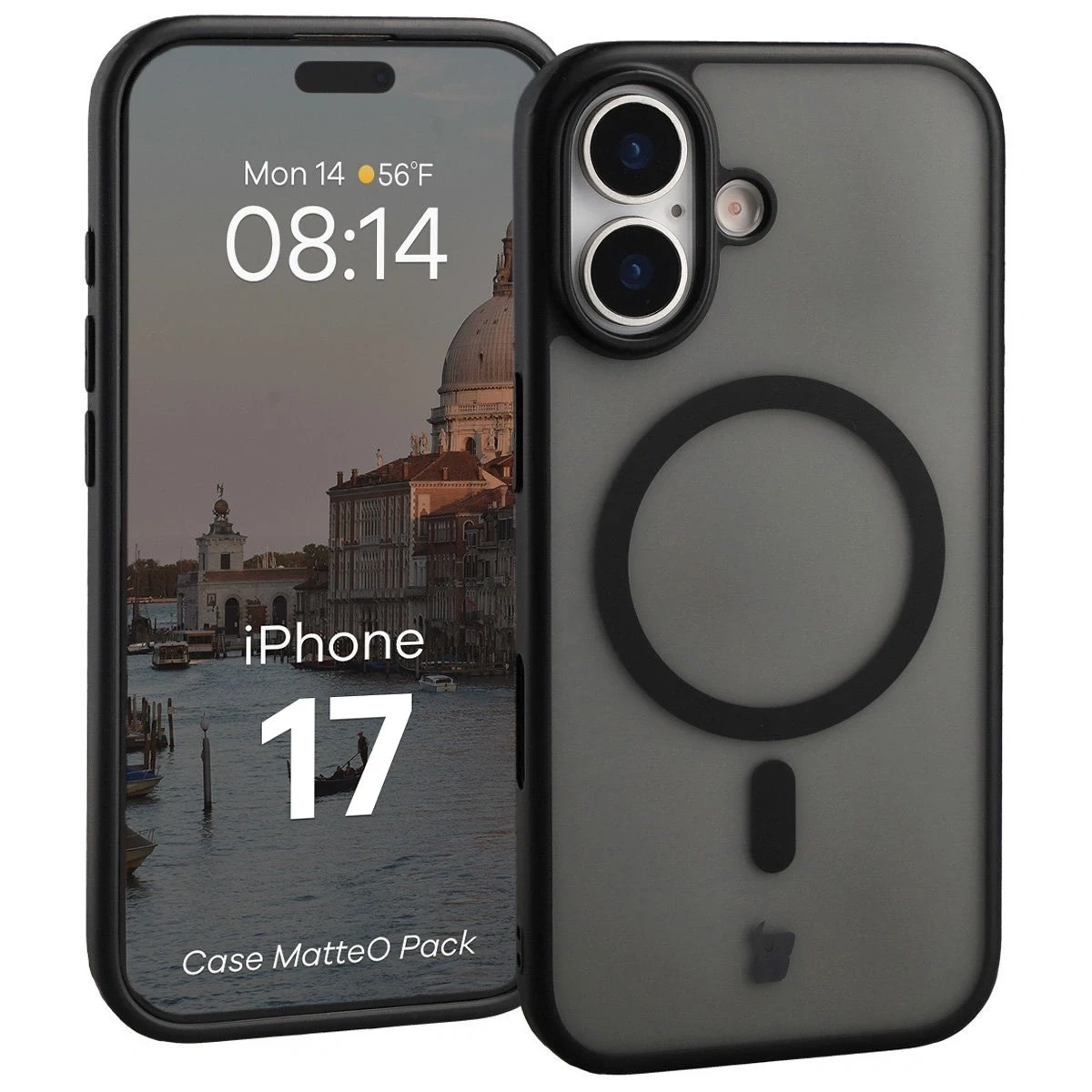Kryt Bizon MatteO Magnetic Pack Apple iPhone 17 smoky black