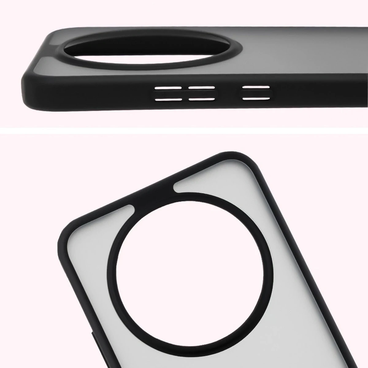 Kryt Bizon Case Angelo Honor Magic8 Lite smoked with a black frame