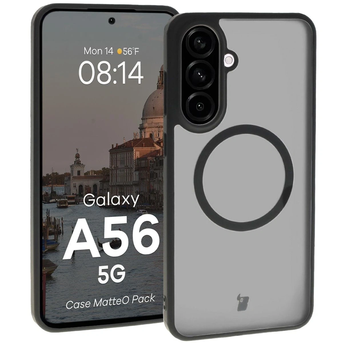 Kryt Bizon MatteO Magnetic Pack Samsung Galaxy A56 5G smoky black