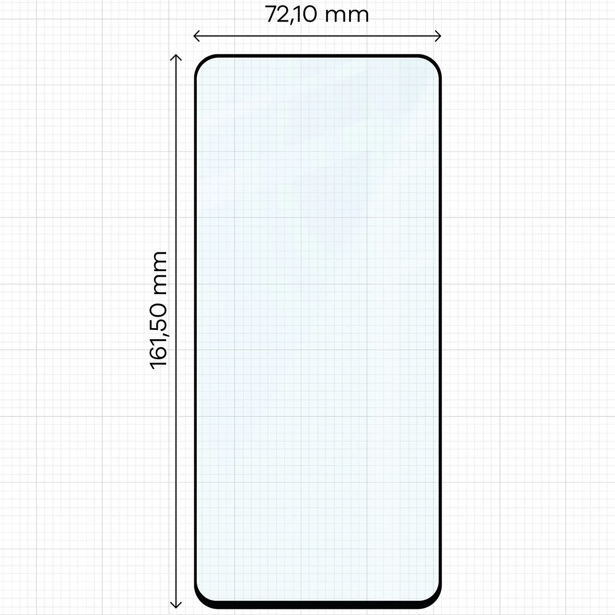 Ochranné sklo Bizon Glass Edge 2 Motorola Moto G57 Power / G67 Power black frame
