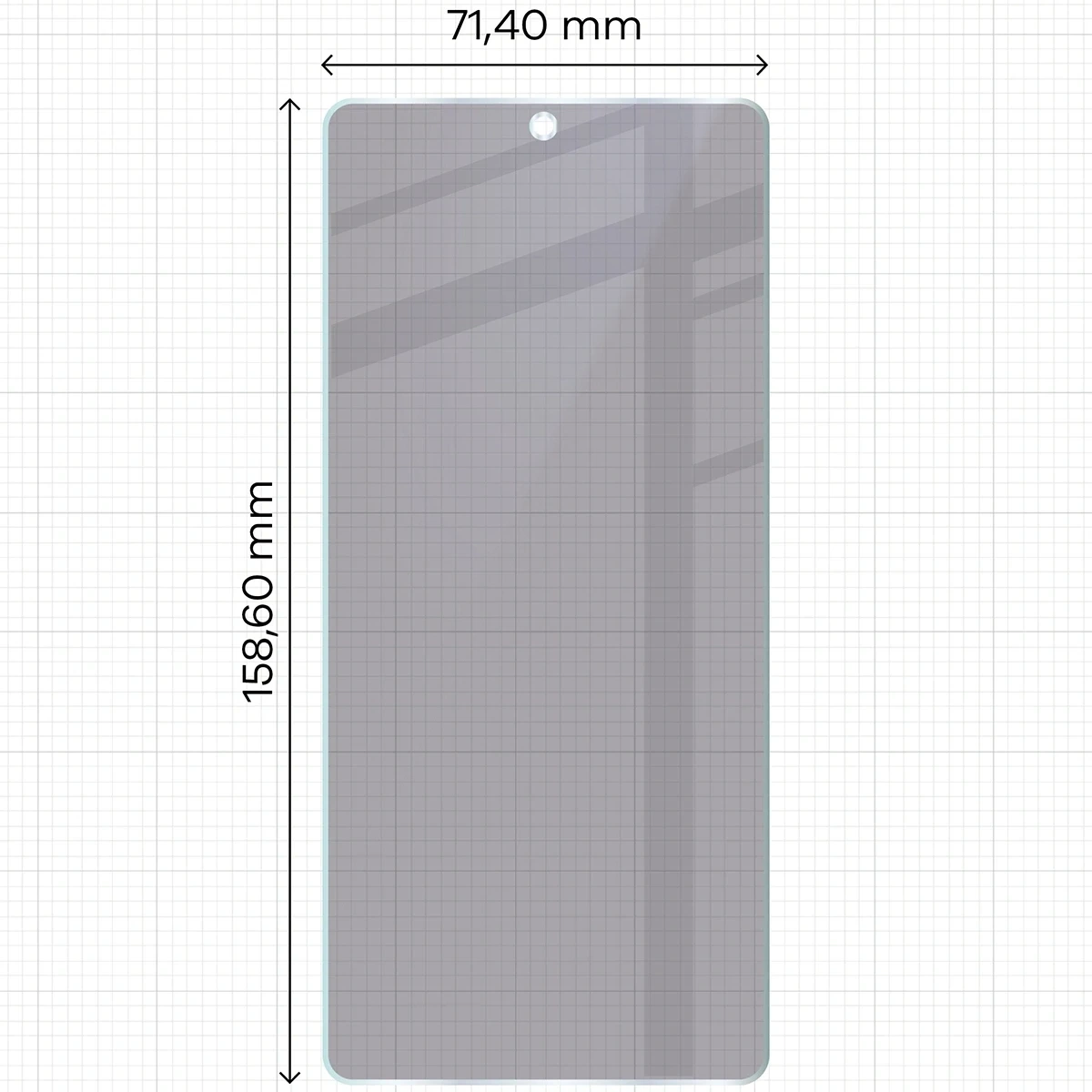 Ochranné sklo Bizon Glass Mule Shadow Asus ROG Phone 9 Pro matte