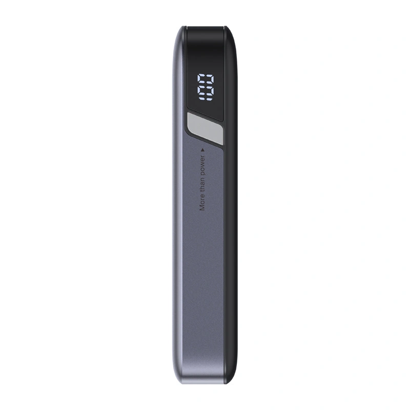 UGREEN PB527 Powerbank 10000mAh 30W with built-in USB-C cable and magnetic charger for Apple Watch (gray)