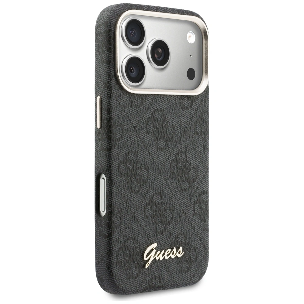 Kryt Guess 4G Script MagSafe Apple iPhone 17 Pro Max black
