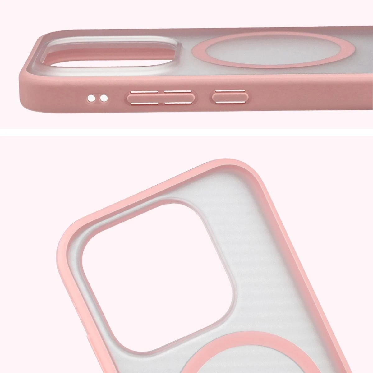 Kryt Bizon Case MatteO Magnetic Xiaomi 17 smoky light pink