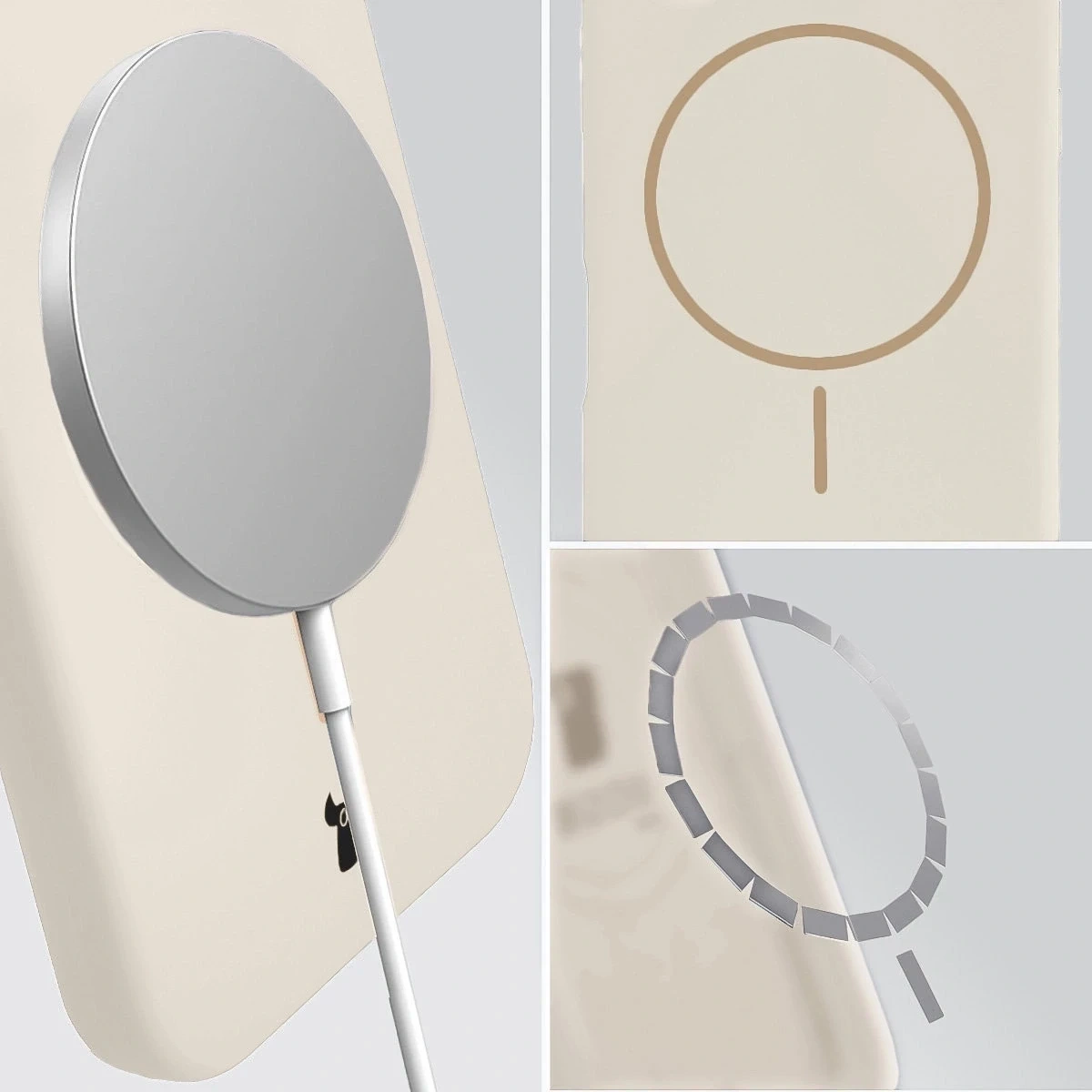 Kryt Bizon Soft Case Magnetic Xiaomi 17 écru