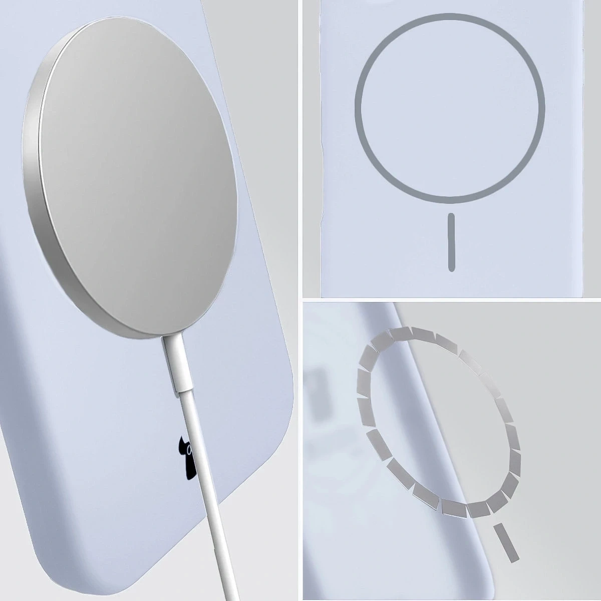 Kryt Bizon Soft Case Magnetic Xiaomi 17 blue