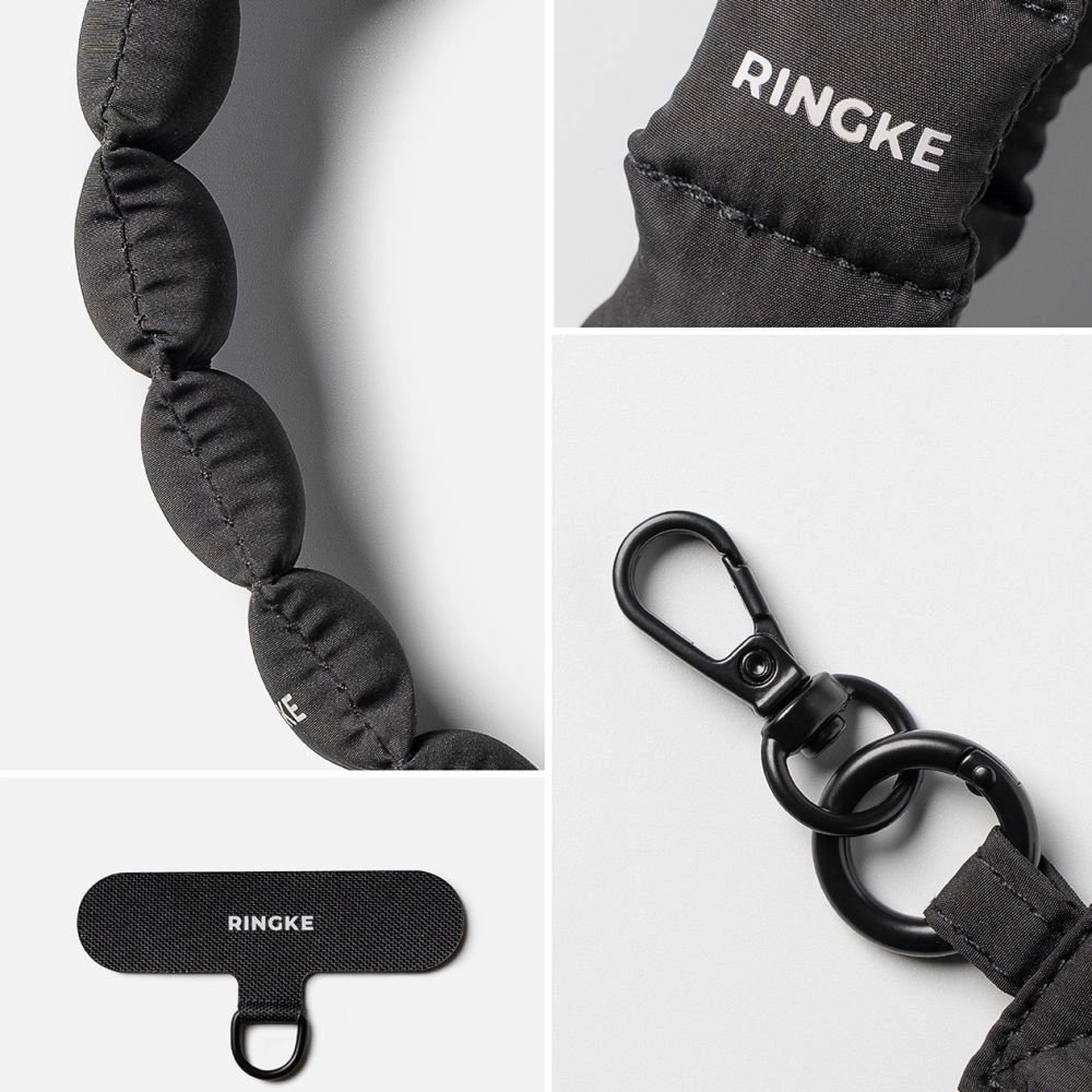Šňůrka Rinkge Holder & Puffer Hand Strap Calm Black