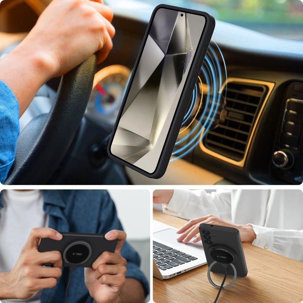 Kryt Tech-Protect Silicone MagSafe Samsung Galaxy S26+ Plus Black