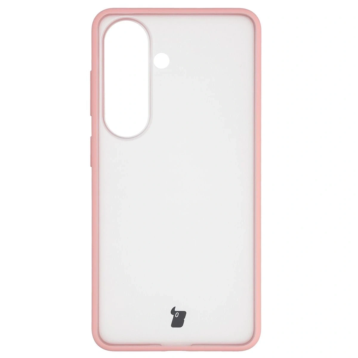 Kryt Bizon Case Angelo Samsung Galaxy S26 semi-transparent with a light pink frame