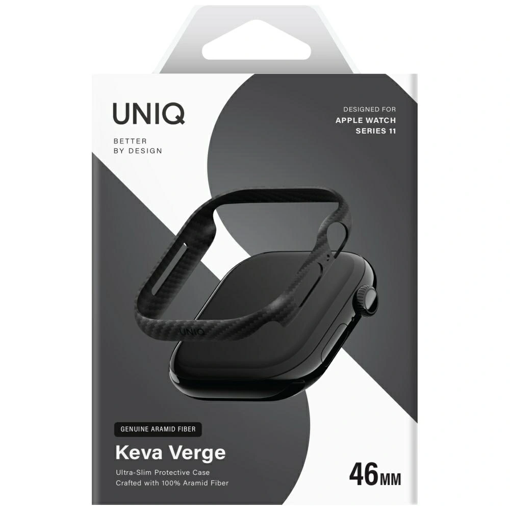 UNIQ Keva Verge Apple Watch Series 10 / 11 46mm black
