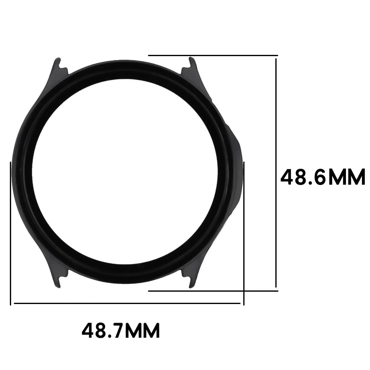 Kryt Bizon Case Watch Adamo OnePlus Watch Lite 45mm / Oppo Watch S 45mm black