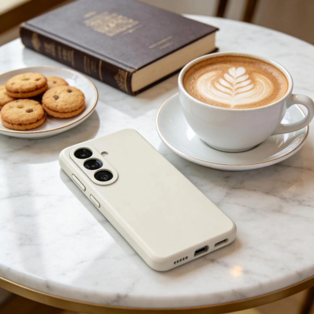 Kryt Tech-Protect Silicone MagSafe Samsung Galaxy S26+ Plus Cosmic Latte