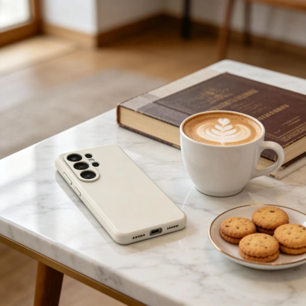 Kryt Tech-Protect Silicone MagSafe Samsung Galaxy S26 Ultra Cosmic Latte