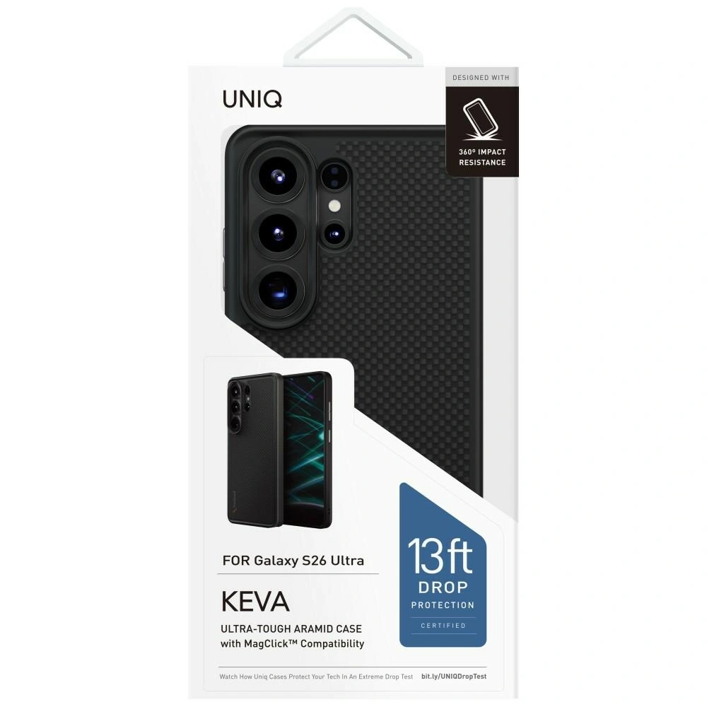 Kryt UNIQ Keva Samsung Galaxy S26 Ultra MagClick Charging black