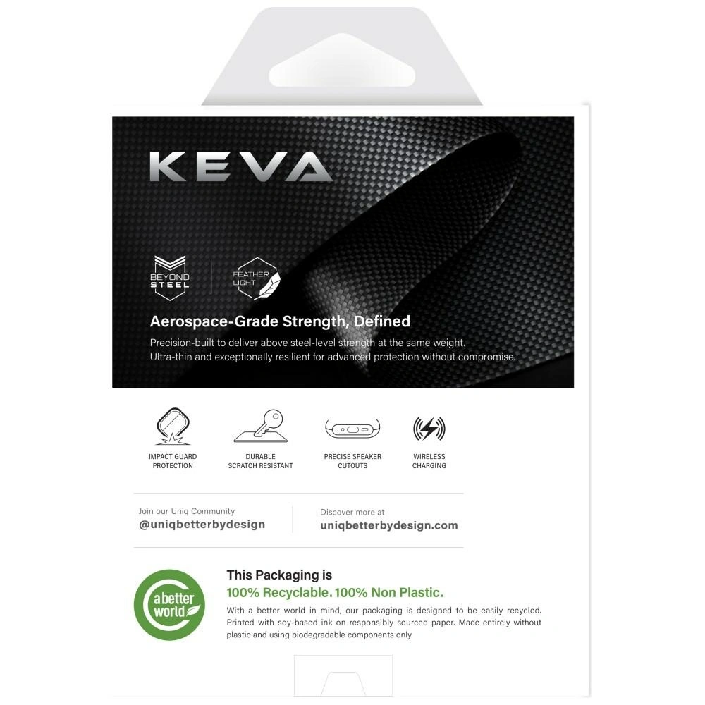 Kryt UNIQ Keva Prime Apple AirPods Pro 3 gen black