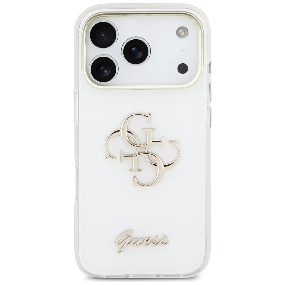 Kryt Guess IML 4G Script Metal Apple iPhone 17 Pro white