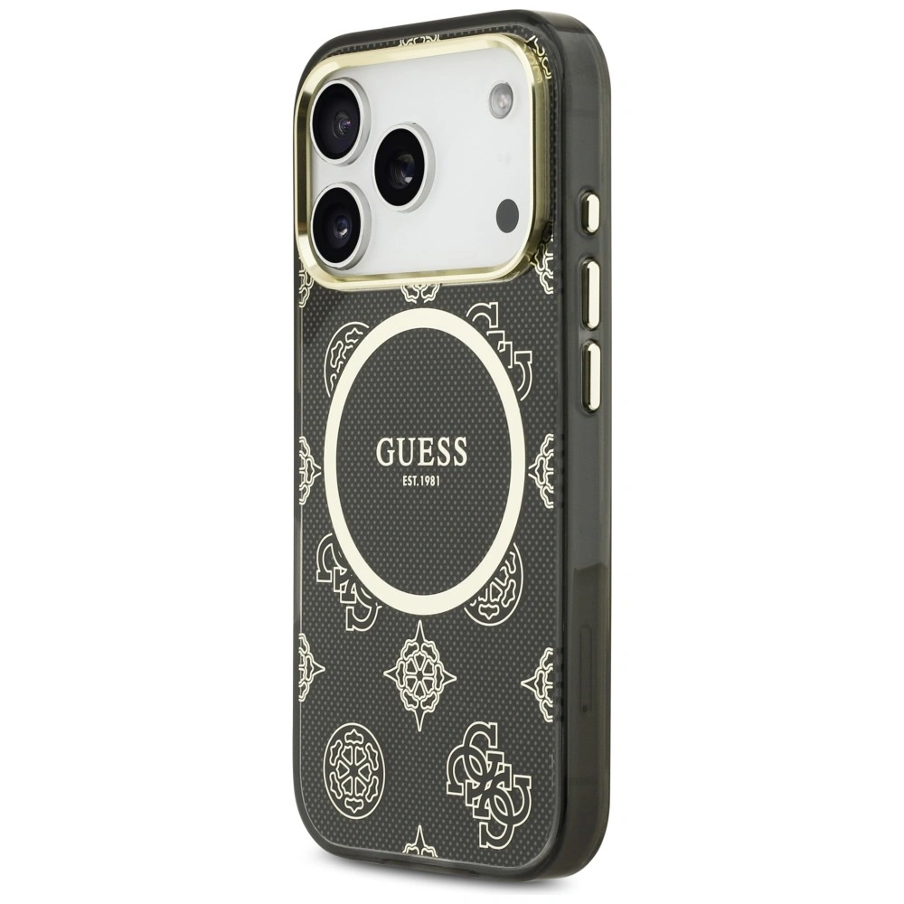 Kryt Guess IML Peony Dot MagSafe Apple iPhone 17 Pro black