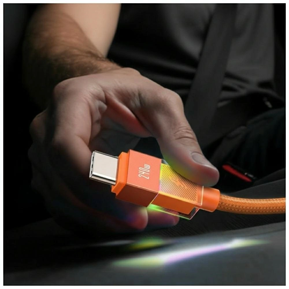 USAMS U93 240W USB-C / USB-C Cable 1.2m Orange