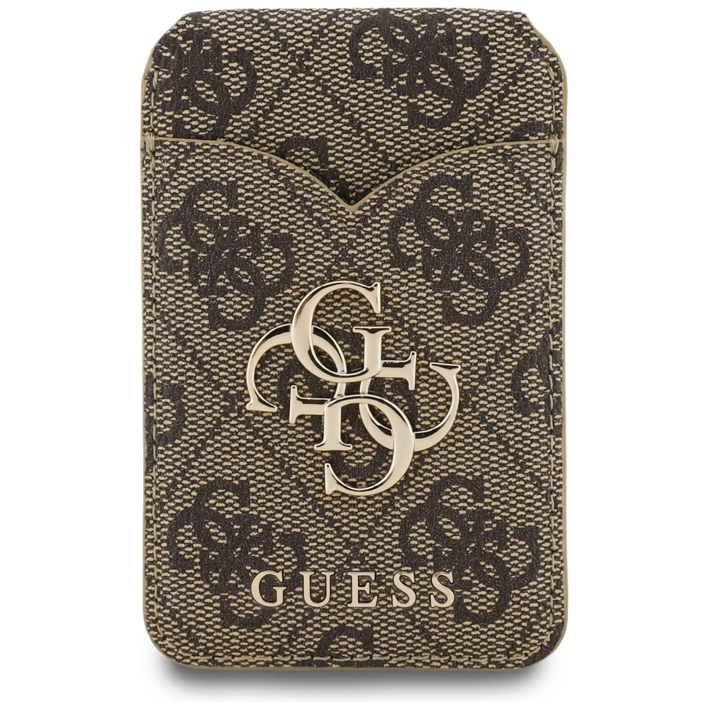 Knížkové pouzdro Guess 4G Stand & Mirror MagSafe Wallet Brown