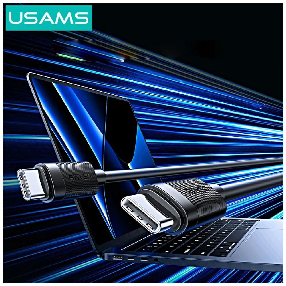USAMS U94 60W USB-C / USB-C Cable 1m Black