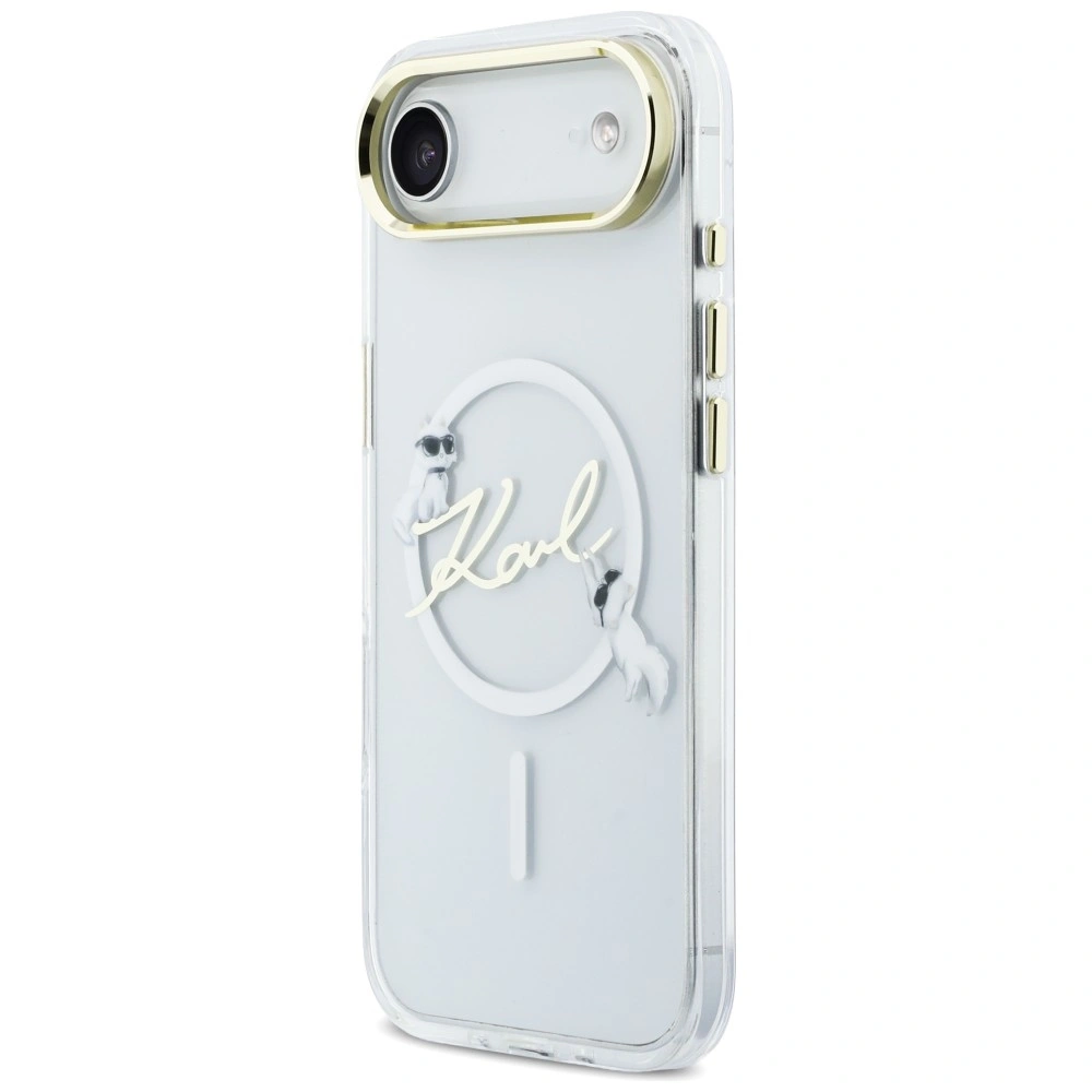 Kryt Karl Lagerfeld IML Choupettes Karl Script Logo MagSafe Apple iPhone Air transparent