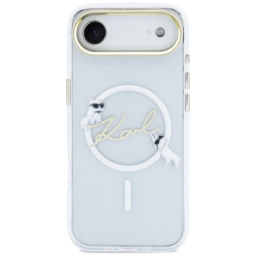 Kryt Karl Lagerfeld IML Choupettes Karl Script Logo MagSafe Apple iPhone Air transparent