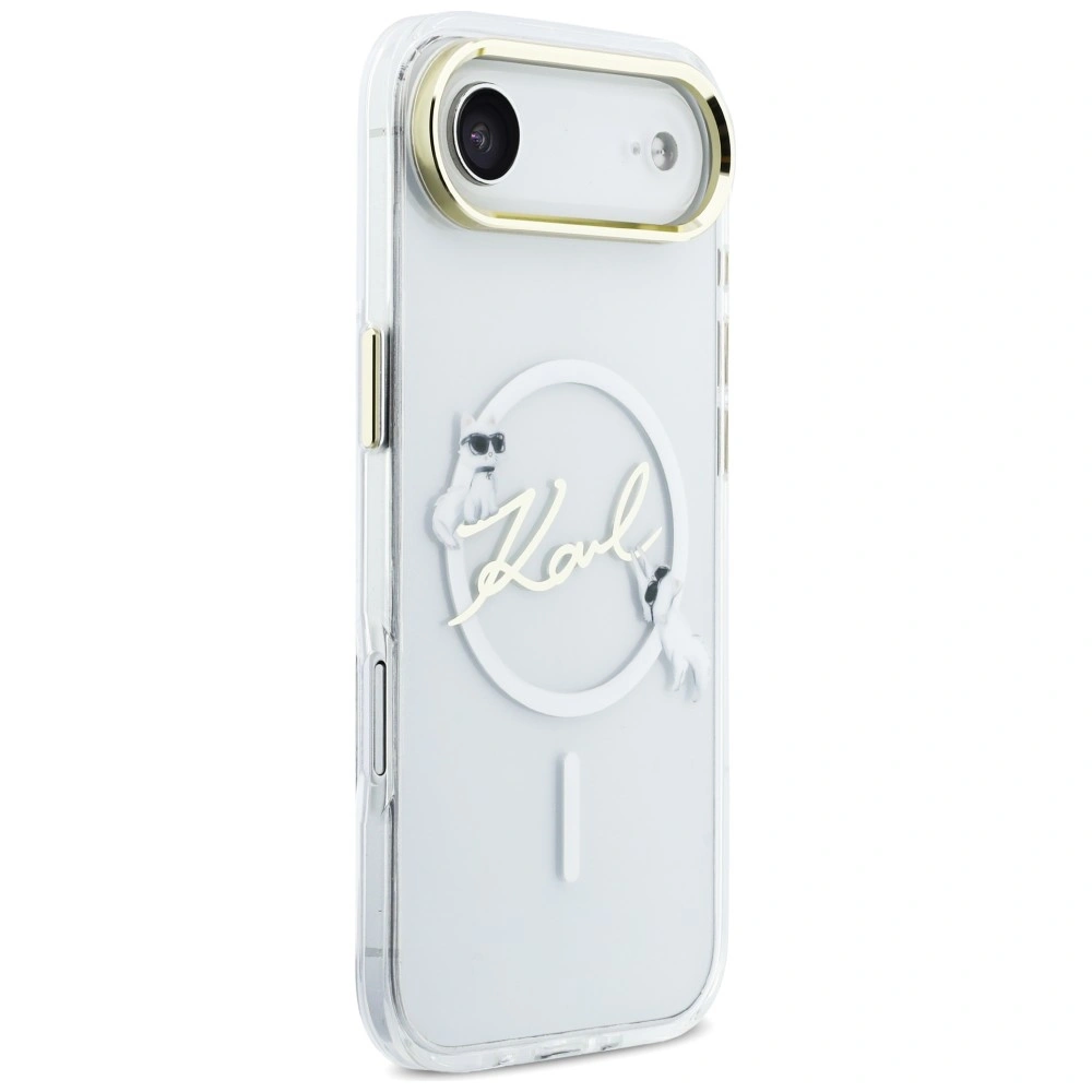 Kryt Karl Lagerfeld IML Choupettes Karl Script Logo MagSafe Apple iPhone Air transparent