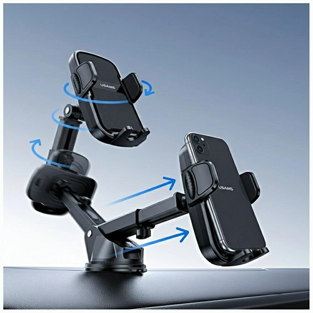 Kryt USAMS ZJ086 Car Mount for Windshield / Dashboard Black