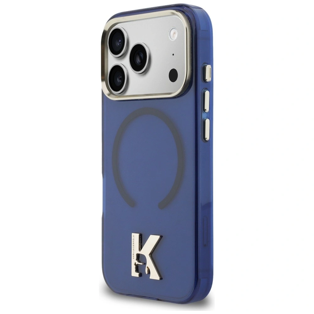 Kryt Karl Lagerfeld IML K Head Logo MagSafe Apple iPhone 17 Pro blue