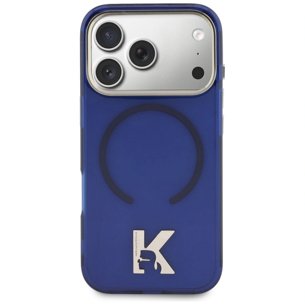 Kryt Karl Lagerfeld IML K Head Logo MagSafe Apple iPhone 17 Pro blue
