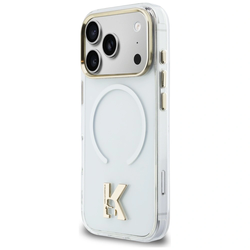 Kryt Karl Lagerfeld IML K Head Logo MagSafe Apple iPhone 17 Pro transparent