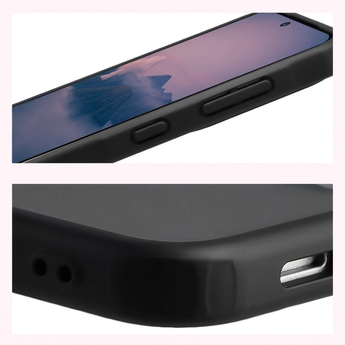 Kryt Bizon Case Angelo Samsung Galaxy A57 5G smoked with a black frame