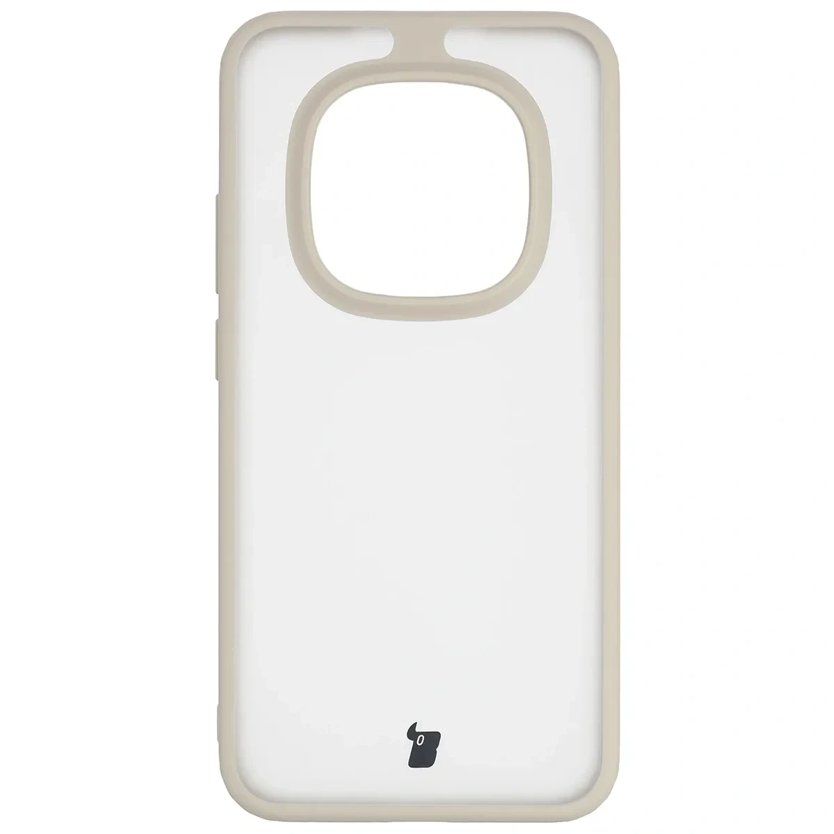 Kryt Bizon Case Angelo Xiaomi Redmi Note 15 Pro 5G semi-transparent with a beige frame