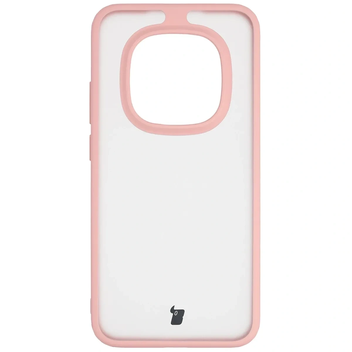 Kryt Bizon Case Angelo Xiaomi Redmi Note 15 Pro 5G semi-transparent with a light pink frame