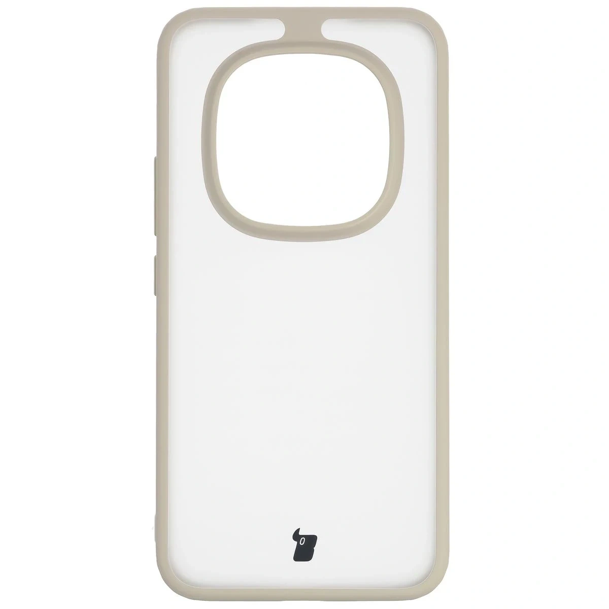 Kryt Bizon Case Angelo Xiaomi Redmi Note 15 Pro+ Plus 5G / POCO M8 Pro 5G semi-transparent with a beige frame