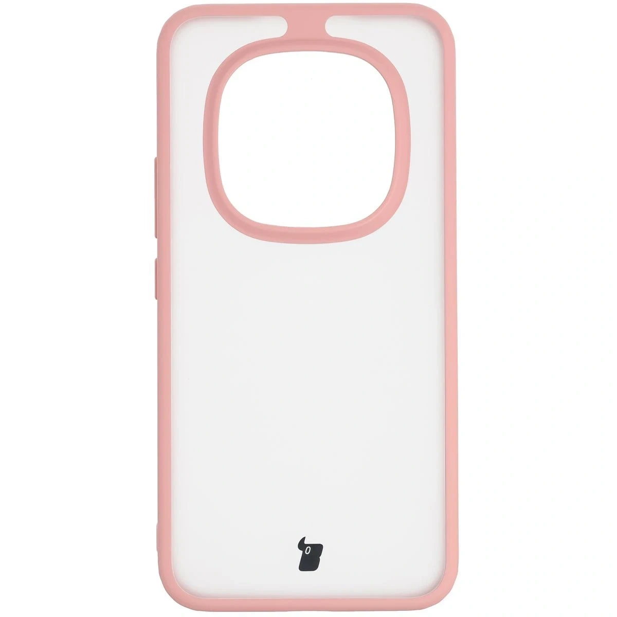 Kryt Bizon Case Angelo Xiaomi Redmi Note 15 Pro+ Plus 5G / POCO M8 Pro 5G semi-transparent with a light pink frame