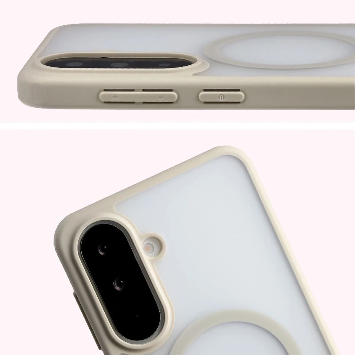 Kryt Bizon Case MatteO Magnetic Samsung Galaxy A37 5G / A36 5G smoky beige