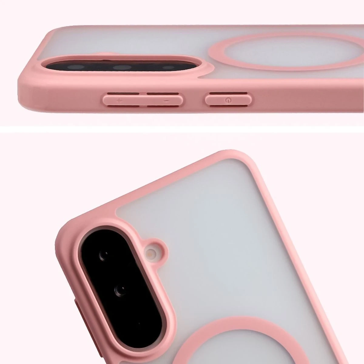 Kryt Bizon Case MatteO Magnetic Samsung Galaxy A37 5G / A36 5G smoky light pink