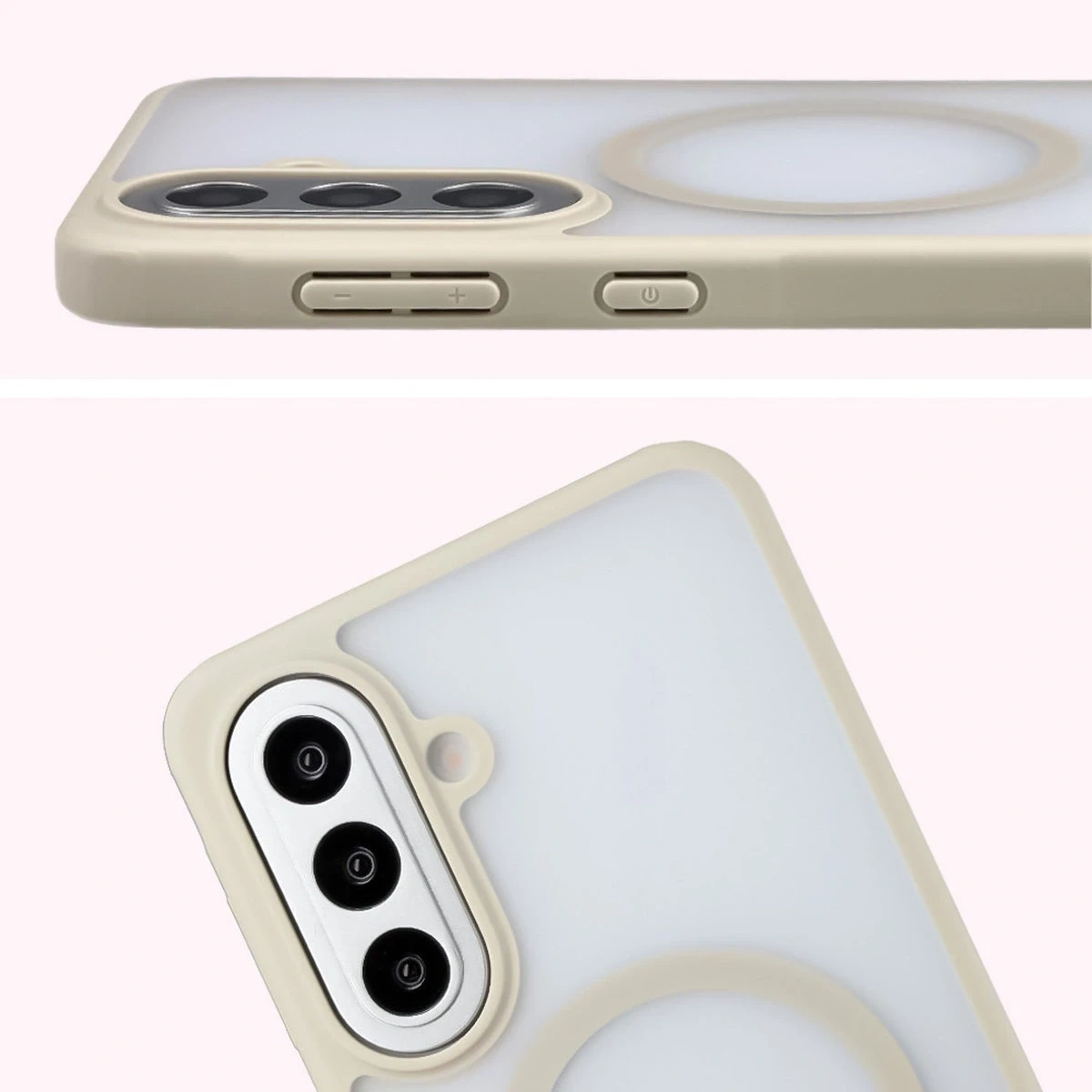 Kryt Bizon Case MatteO Magnetic Samsung Galaxy A57 5G smoky beige