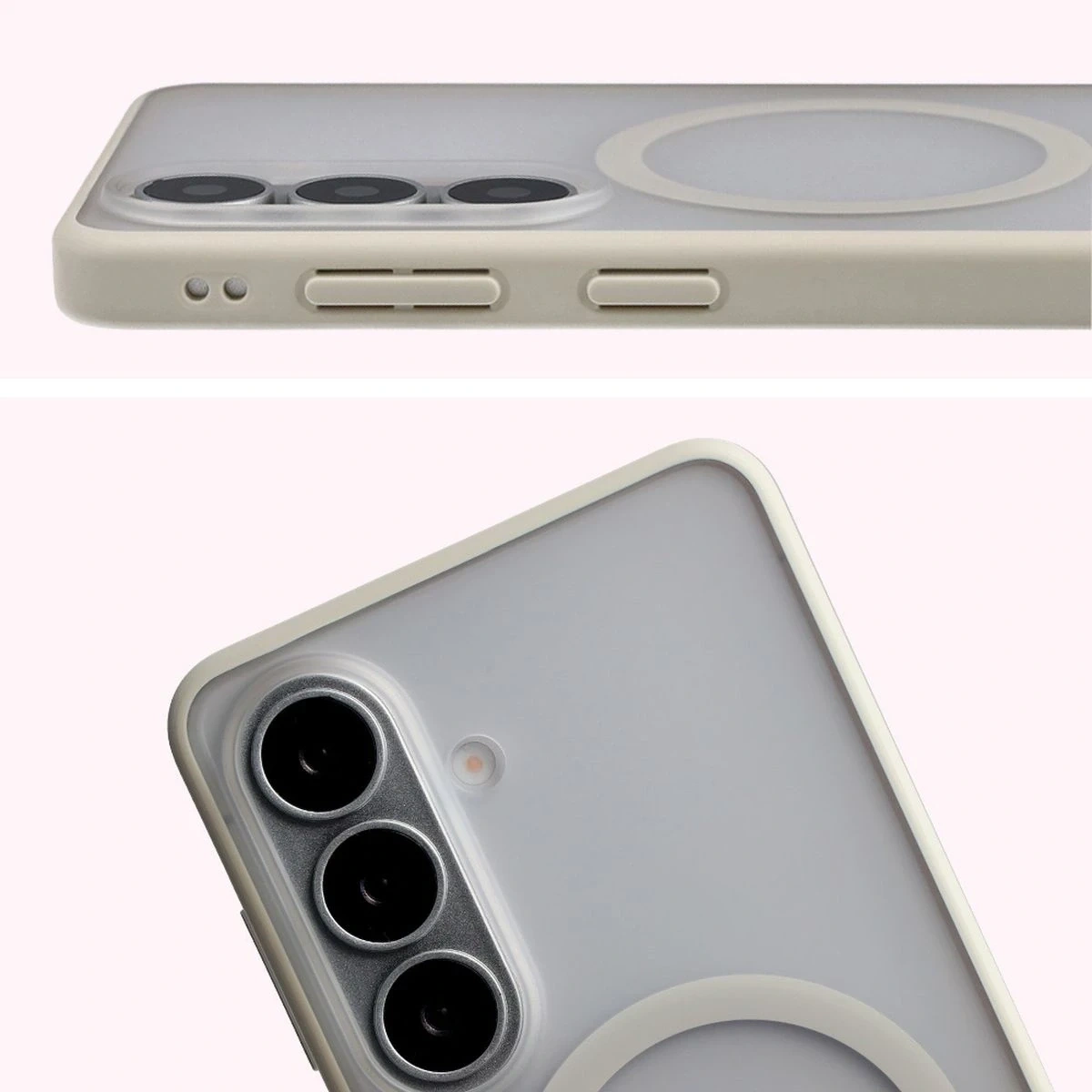 Kryt Bizon Case MatteO Magnetic Samsung Galaxy S26 smoky beige