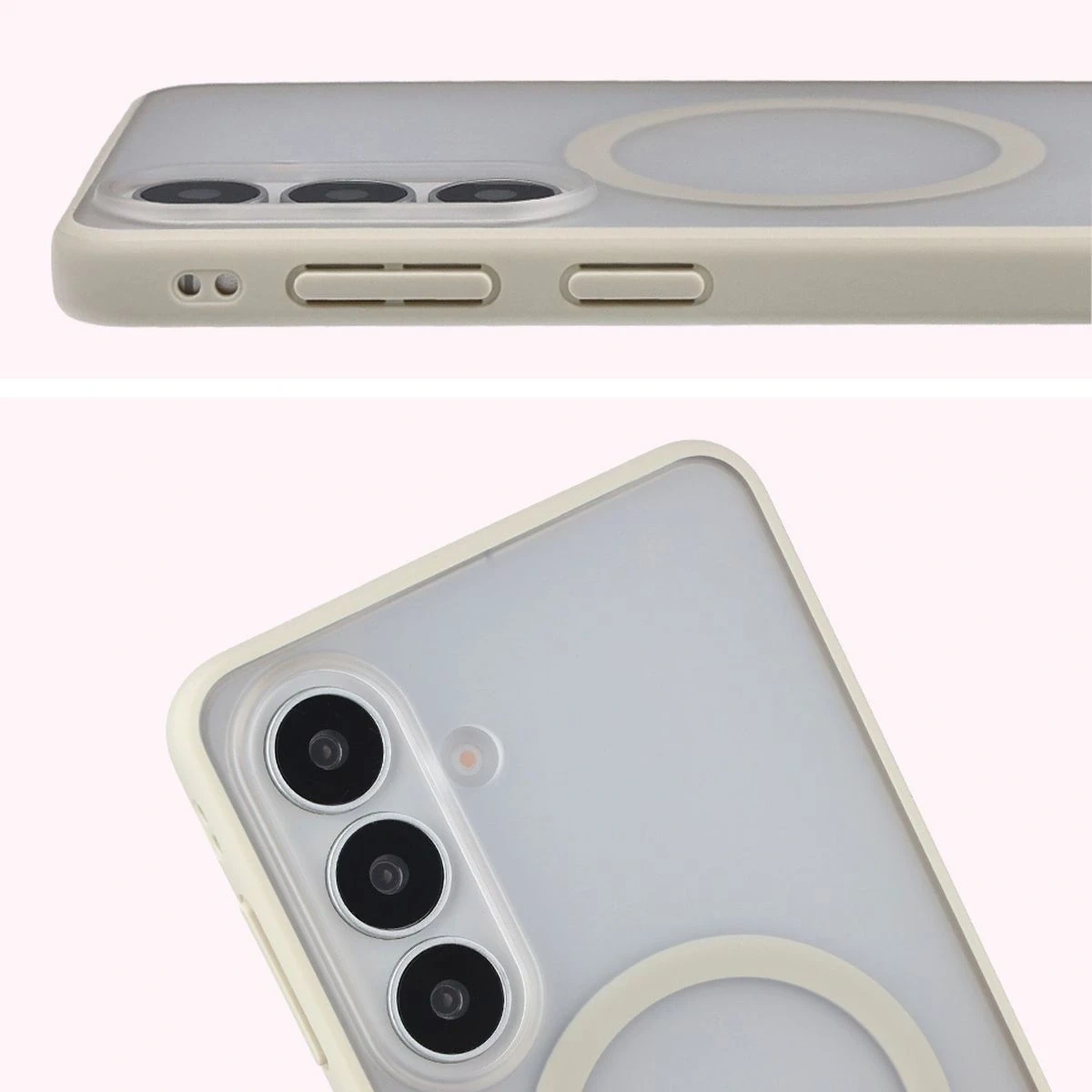 Kryt Bizon Case MatteO Magnetic Samsung Galaxy S26+ Plus smoky beige