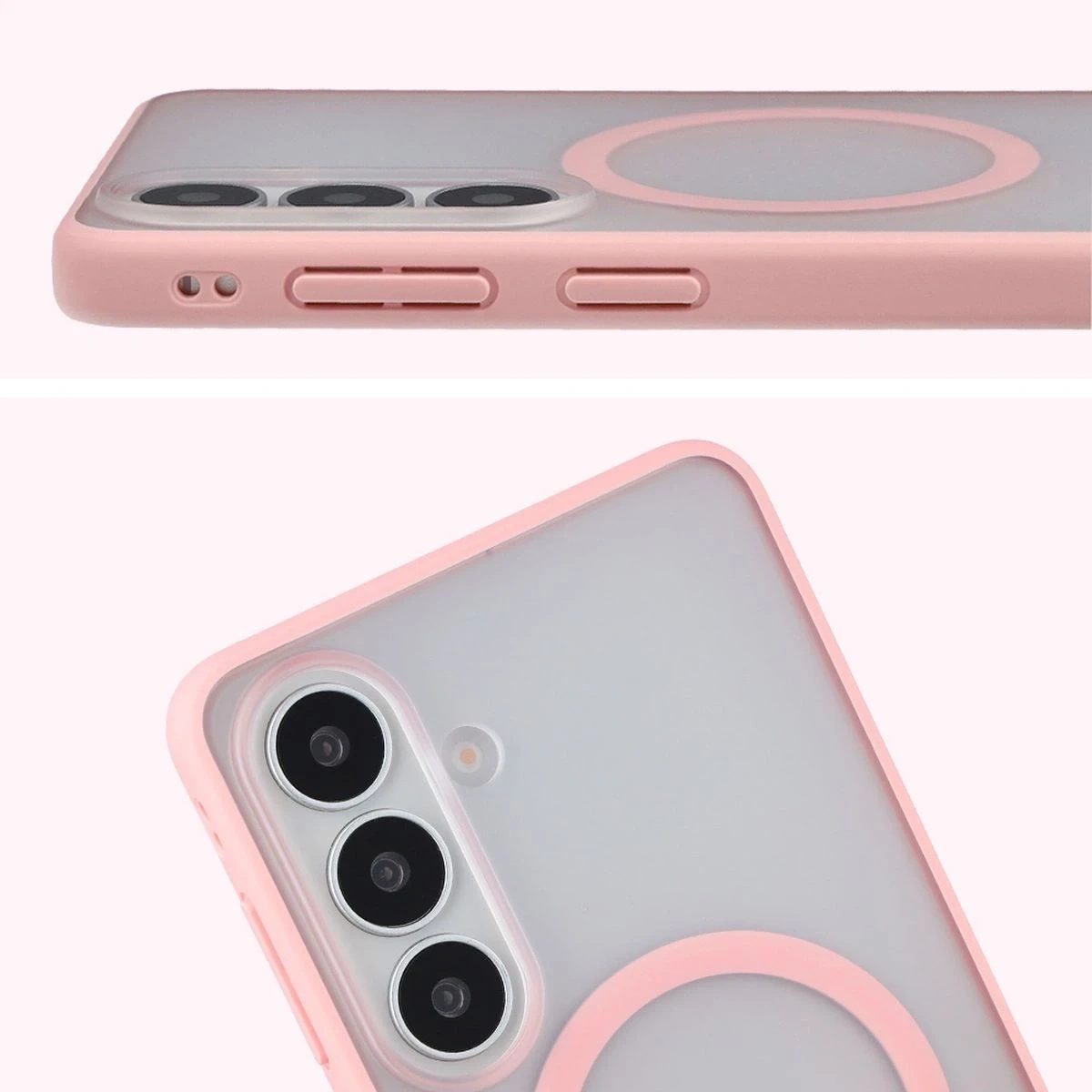 Kryt Bizon Case MatteO Magnetic Samsung Galaxy S26+ Plus smoky light pink