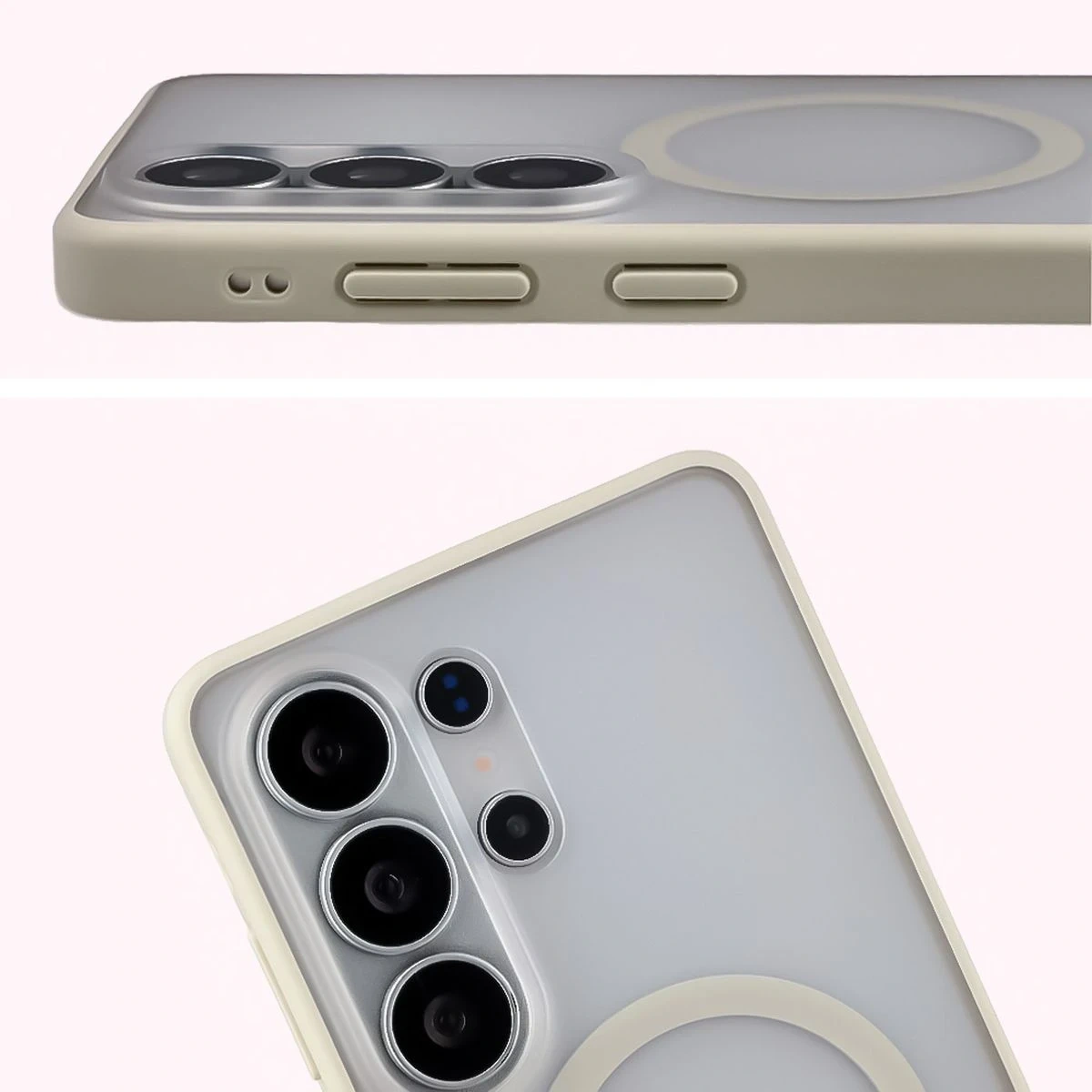 Kryt Bizon Case MatteO Magnetic Samsung Galaxy S26 Ultra smoky beige