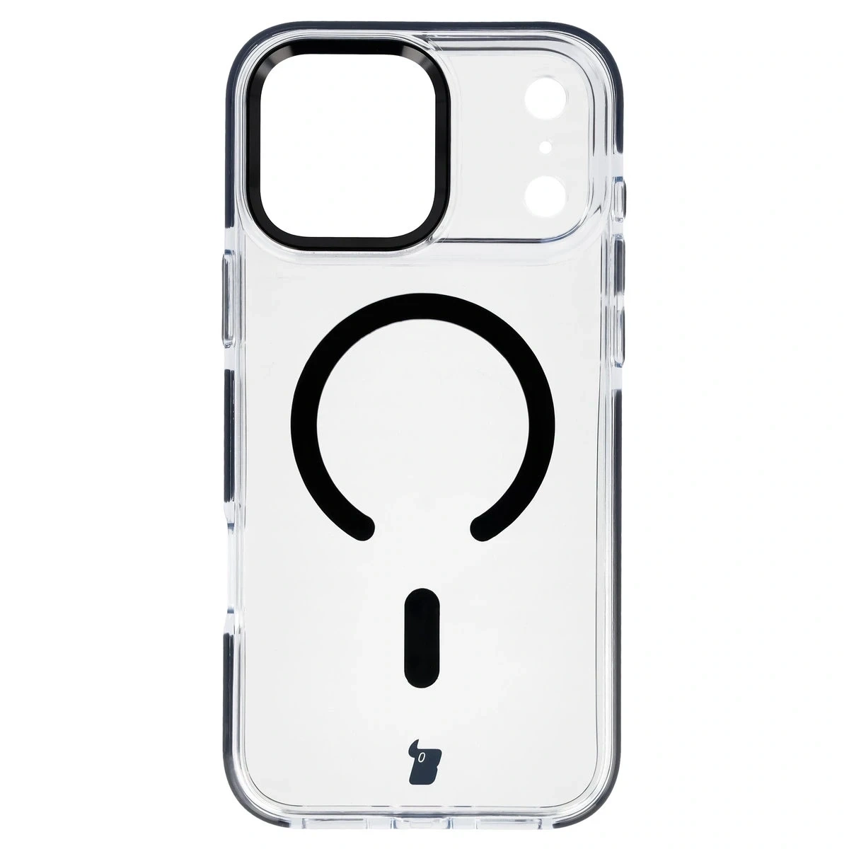 Kryt Bizon Case Marco Magnetic Apple iPhone 17 Pro Max clear with a black frame
