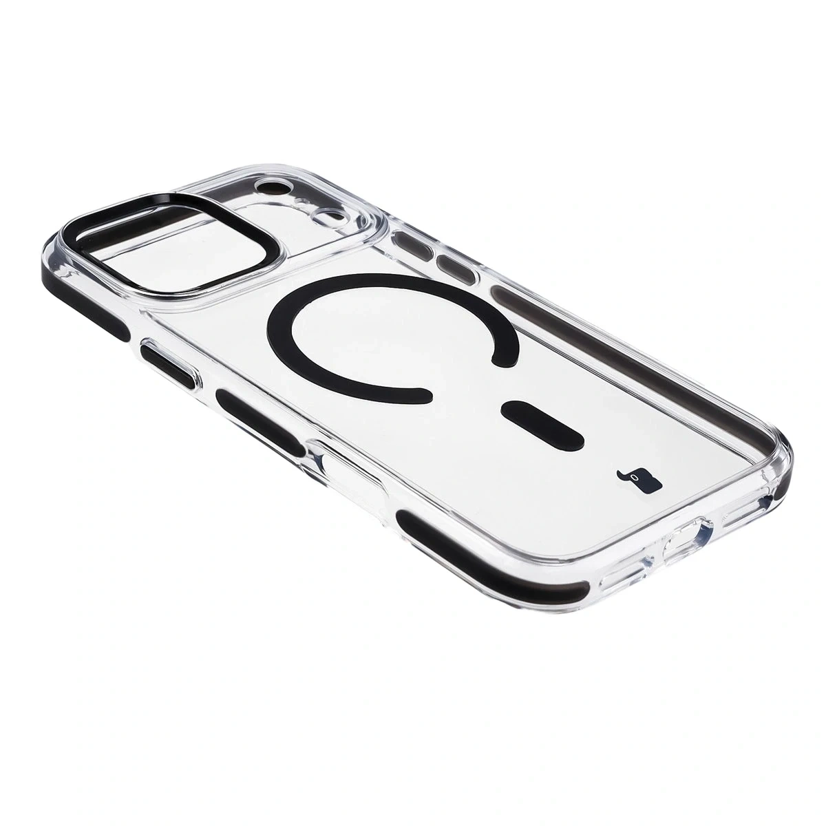 Kryt Bizon Case Marco Magnetic Apple iPhone 17 Pro Max clear with a black frame