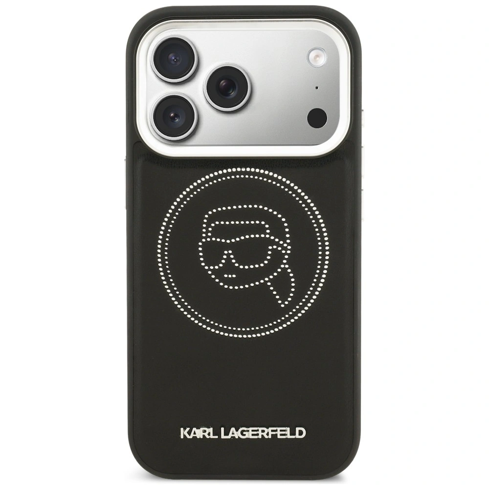Kryt Karl Lagerfeld K Head Point Logo MagSafe Apple iPhone 17 Pro black