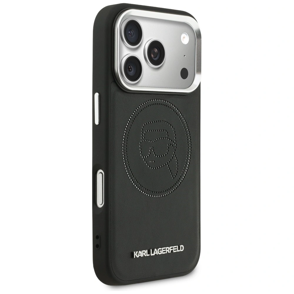 Kryt Karl Lagerfeld K Head Point Logo MagSafe Apple iPhone 17 Pro black