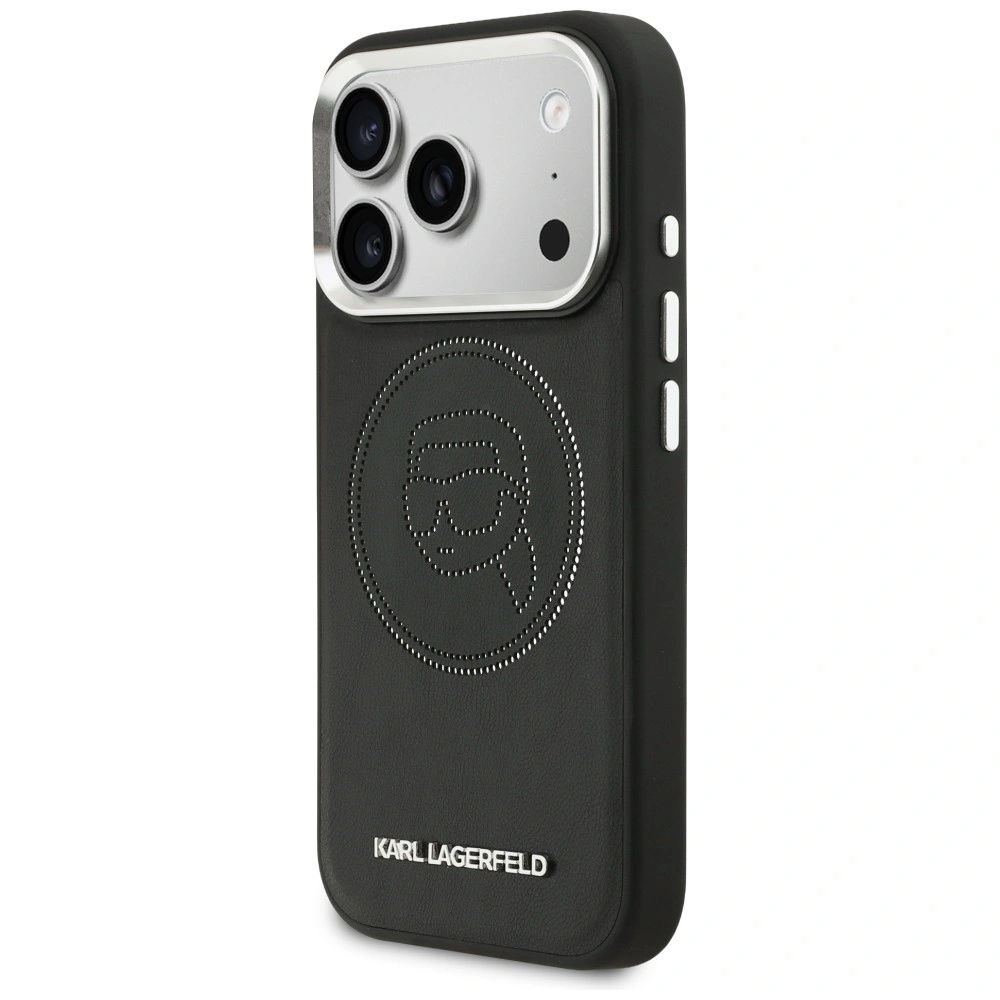 Kryt Karl Lagerfeld K Head Point Logo MagSafe Apple iPhone 17 Pro Max black